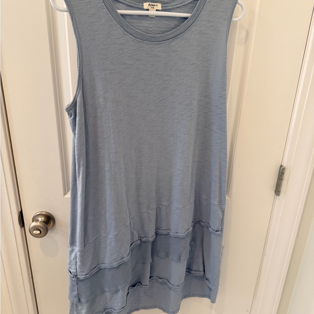 Dylan Light Blue Sleeveless Midi Dress